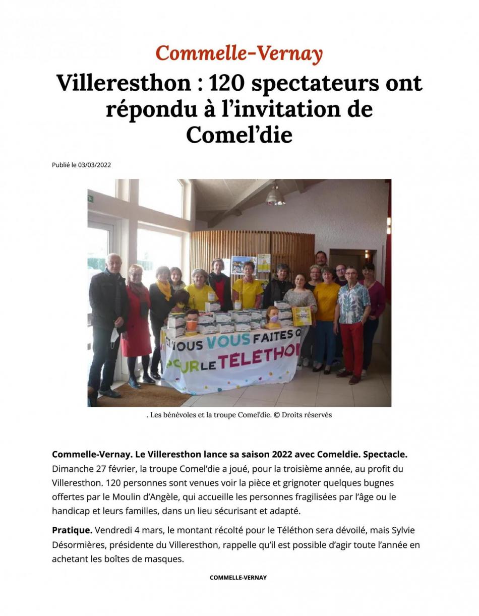 Villeresthon 120 spectateurs ont repondu a l invitation de comel die commelle vernay 42120 page 001 1 1